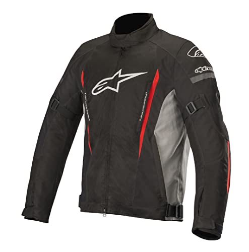 Alpinestars Motorradjacken Gunner V2 Wp Jacket Black Gray Red, Schwarz/Grau/Rot, XL