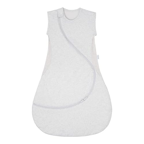 PurFlo Babyschlafsack | leichter Sommerschlafsack 0,5 Tog | 18-36 Monate | reisefreundlicher Schlafsack | Neugeborene Essentials | Minimal Grey