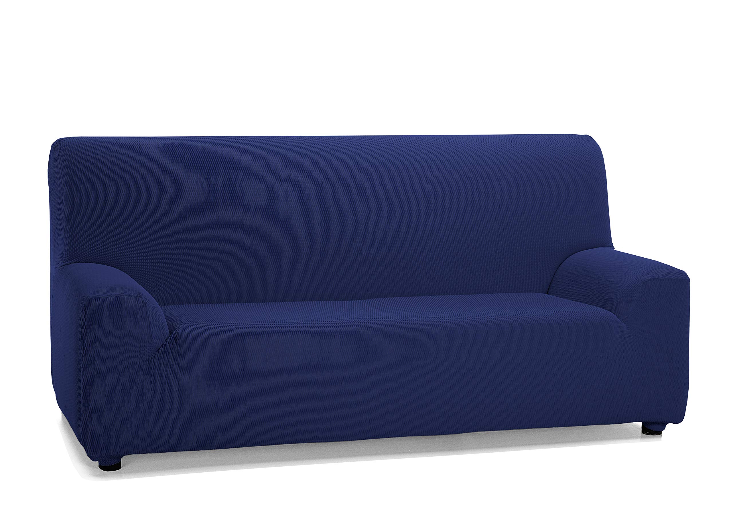 Martina Home Tunez elastischer Sofabezug, Stoff, Blau (Marineblau), 3-Sitzer (170 bis 220 cm)