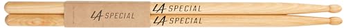 LA Specials Drumsticks | Schlagzeug Sticks | 5B Hickory Drumsticks, ovaler Holzkopf, drei Paare