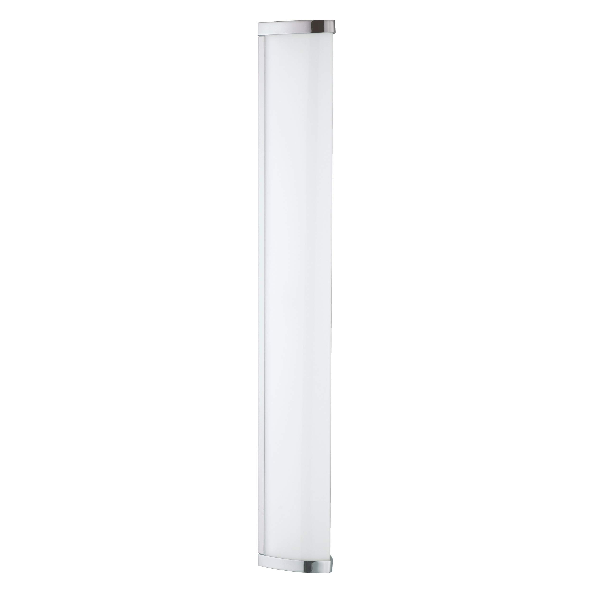 EGLO LED Wandlampe Gita 2, Spiegelleuchte aus aus Metall-Guss in Chrom und Kunststoff in Weiß, Badezimmer Lampe, LED Feuchtraumleuchte neutralweiß, IP44, L 60 cm