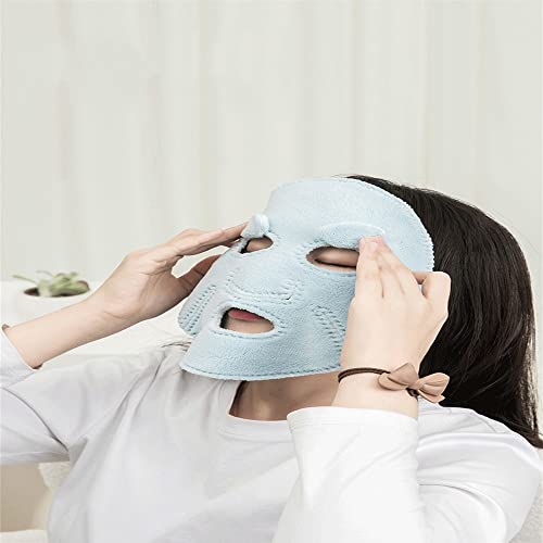 N/A Heißkompresse Handtuchmaske Abdeckung Dampfer Gesicht Handtuch Gesicht Gesichtsbeheizte Handtuch erhitzte Augentuch (Color : A, Size : 1pcs)