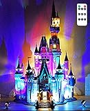 TETK LED Beleuchtungsset für Lego Disney Princess Das Schloss Modell, 7 in 1 USB Verlängerungskabel, Licht Set Kompatibel Mit Lego 71040 Bausteinen Modell(Nicht Enthalten Modell)