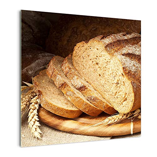 DekoGlas Küchenrückwand 'Brot aufgeschnitten' in div. Größen, Glas-Rückwand, Wandpaneele, Spritzschutz & Fliesenspiegel