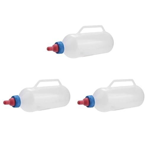Juwaacoo 3X 1L Lamm Stillflasche Fütterung Ziegenmilchflasche mit Kunststoff Langlebig