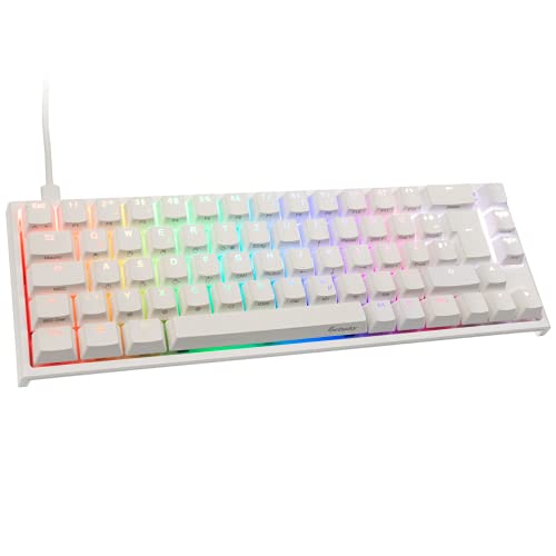 Ducky ONE 2 SF Gaming Tastatur - MX-Speed-Silver - DE-Layout - RGB LED - weiß