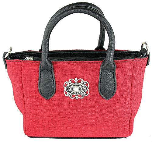 Damen Handtasche Katrina mit Metallapplikation - Rot
