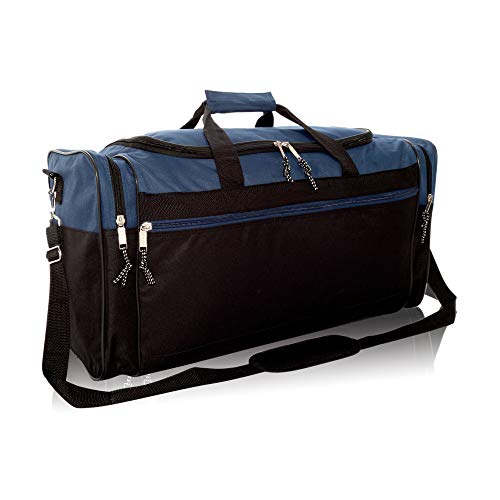 DALIX Extra große Reisetasche für den Urlaub, 63,5 cm (Schwarz, Grau, Marineblau, Rot, Camouflage), marineblau, XL