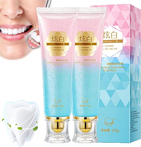 Niacinamid Dazzling White Toothpaste Fresh Breath Probiotische Zahnpasta zur Entfernung von Zahnverfärbungen Intensive Zahnschmelzreparatur-Zahnpasta