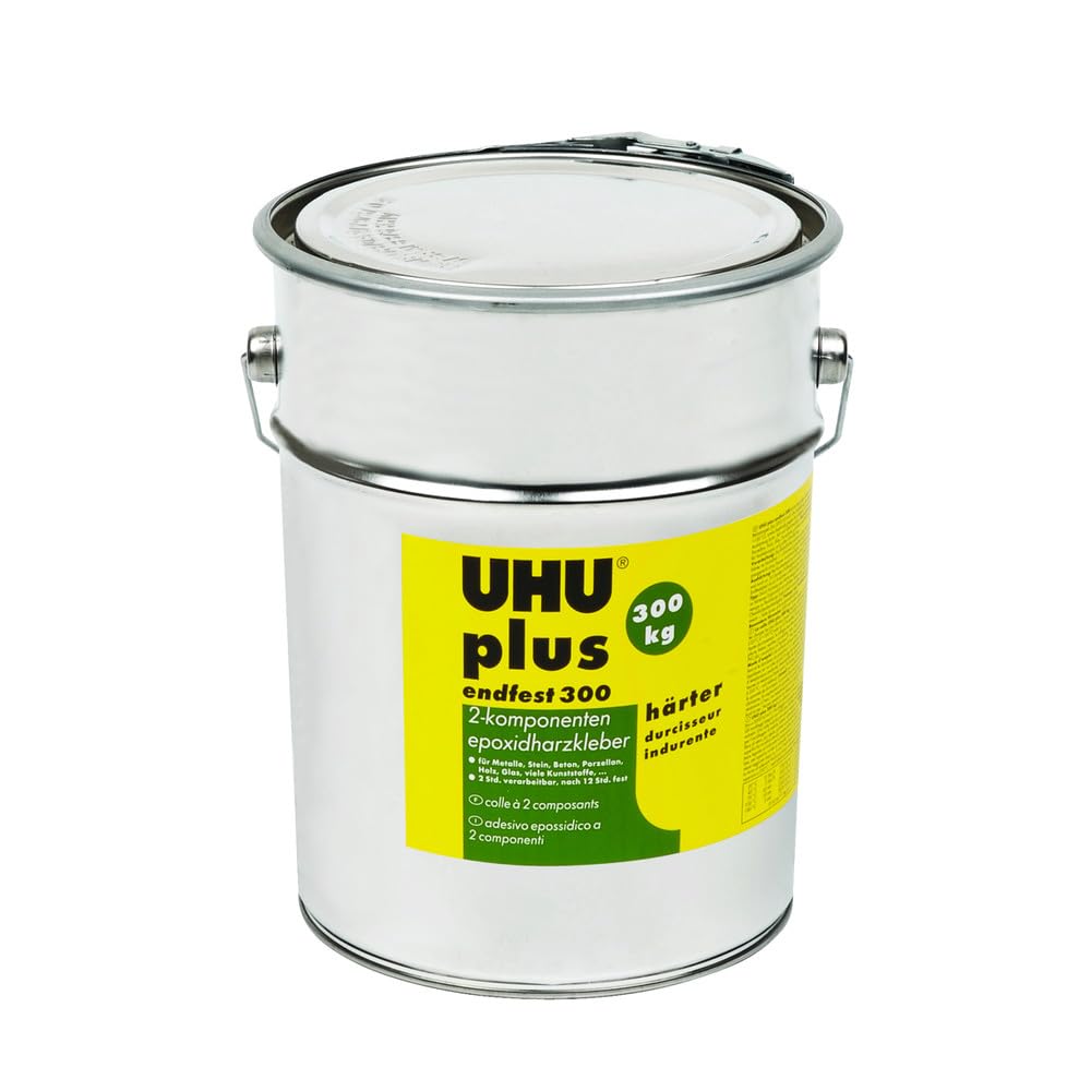 UHU UHU Plus Endfest 300, 45435, 4 kg Härter, Eimer 45625 (2-Komponenten Pattex)