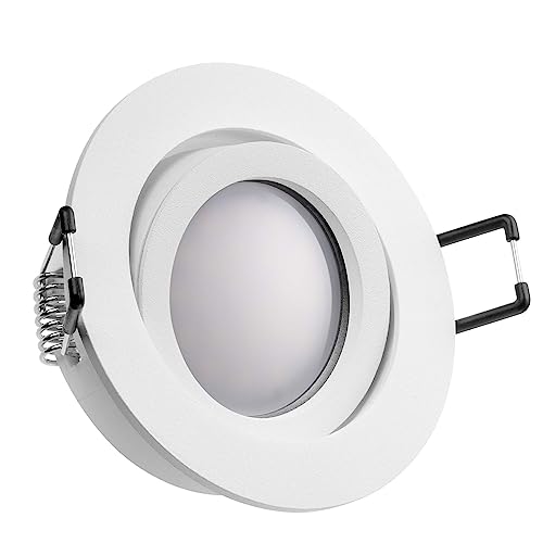 Kanlux LED Einbaustrahler Set Weiß matt 5W DIMMBAR LED GU10 Deckenstrahler - Spots - Deckenspots - Deckspot