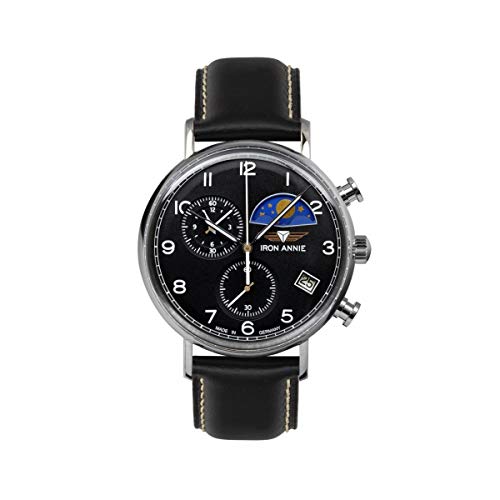 Iron annie Amazonas Impression Herren Uhr analog Quarzwerk mit Leder Armband 5994-2