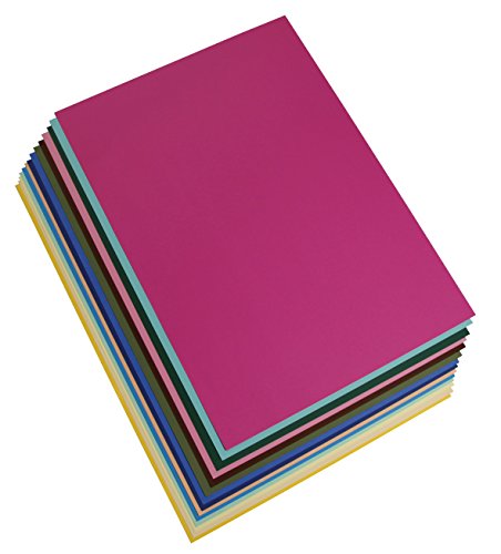 Clairefontaine 97198C Tonzeichenpapier Pack, 28 Bögen Premium, 50 x 70 cm, 120 g, sortierung, 14 farben