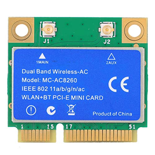 PCI-E Karte, 8260 WLAN + BT 2-in-1 MC8260 1200M Dualband Drahtlosnetzwerkkarte, Unterstützung 802.11a / b/g/n/AC, Für Linux/Windows 10/8.1/8/7.