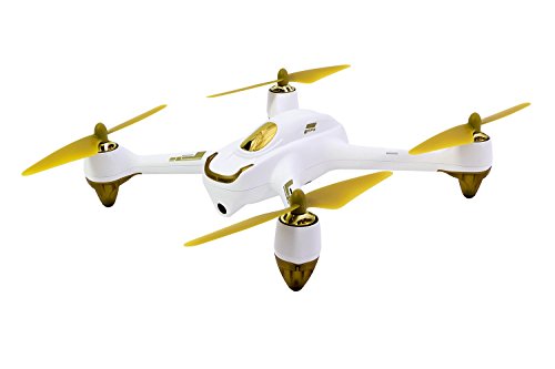 Hubsan 15030050 - X4 FPV Brushless Quadrocopter weiß - RTF-Drohne mit HD-Kamera, GPS, Follow-Me, Akku, Ladegerät und Fernsteuerung mit integriertem Farbmonitor (H501S)