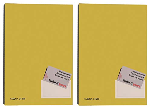 Pagna Unterschriftsmappe, 20-teilig, mit Color-Einband und dehnbarem Rücken (2X Gelb)
