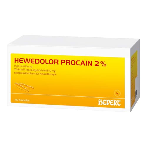 Hewedolor Procain 2%, 100 St. Ampullen