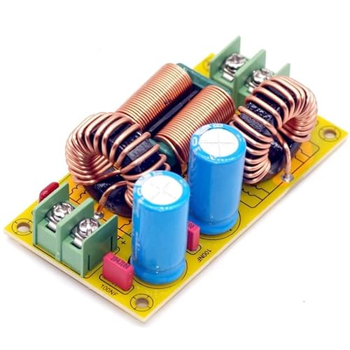 JINGERL 20A EMI Power Filter Board LC Filter EMC FCC Audio High Frequency Filtering for DC Power Supply Eliminate Electromagnetic (Color : 20A)