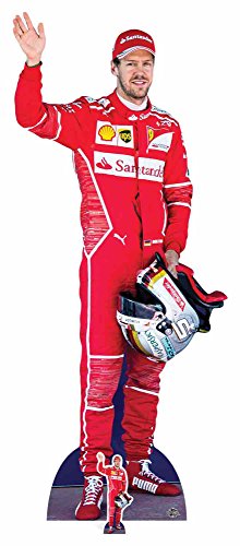 empireposter Formel 1 - Sebastian Vettel - Lebensgroßer Pappaufsteller Standy - ca. 77x183 cm