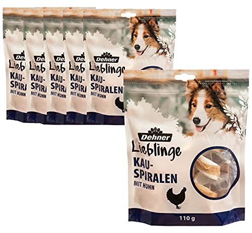 Dehner Lieblinge Hundesnack Adult, Kauspirale, Huhn, 6 x 110 g (660 g)