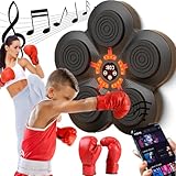 Music Boxing Machine 2024 Neueste Wandmontiertes Bluetooth Elektronische Boxgerät Mit Smartphone-Konnektivität & Musikfunktionen Für Das Training in Den Eigenen Vier Wänden USB-Aufladung, Adults