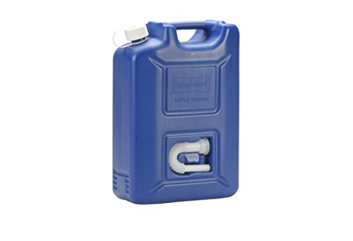 hünersdorff AdBlue Kanister 20 l, ideal zur Betankung an AdBlue-PKW-Zapfsäulen, Mehrwegkanister mit Auslaufrohr, passt in AdBlue Tankstutzen, unbefüllt