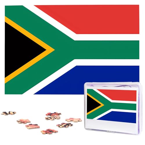 Südafrika-Flaggen-Puzzles, 1000 Teile, personalisierte Puzzles, Fotos, Puzzle für Familie, Bildpuzzle für Erwachsene, Hochzeit, Geburtstag (74,9 x 50 cm)