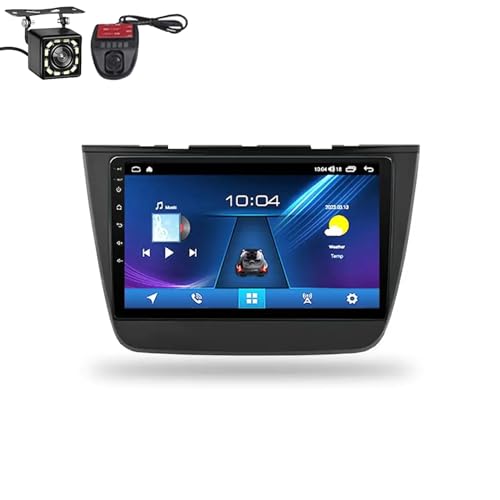 FONALO Android 13 Autoradio für Mg Zs 2014-2021 mit Carplay Android Auto, 9 Zoll Touchscreen Radio mit Bluetooth FM/RDS/HiFi WiFi/GPS+AHD Rückfahrkamera & Mikrofon (Color : T1 2G+32G)