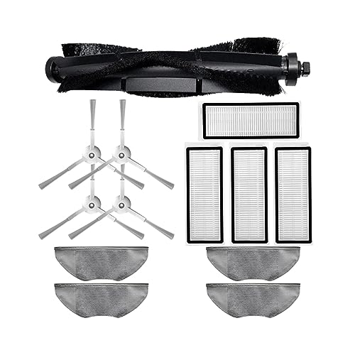 RuuTe Hepa-Filterrolle, Hauptseitenbürste, Mopptücher, Lappen, kompatibel mit 360 S6 Pro X95 Roboter-Staubsauger, Ersatzteile, Zubehör