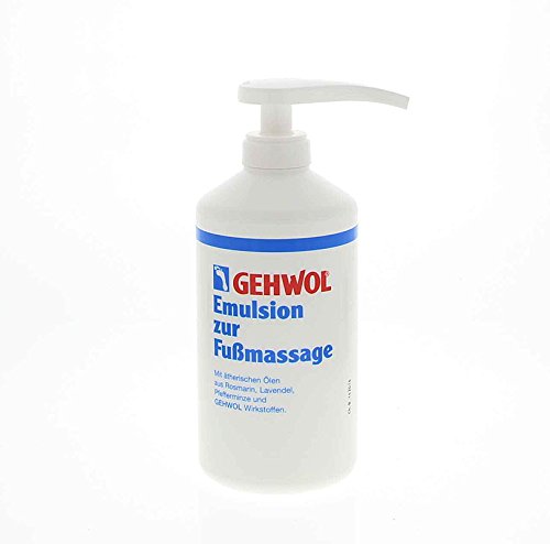 GEHWOL Emulsion zur Fußmassage Fusspflegelotion, Fusspilzschutz, 500 ml mit Spender