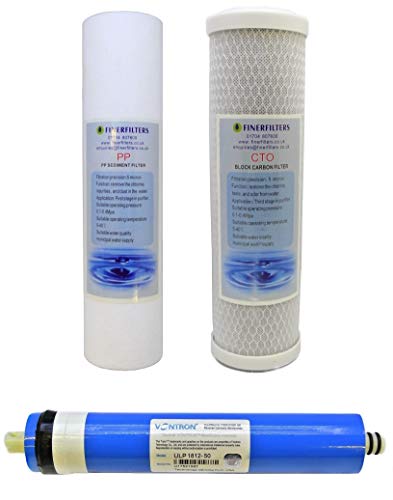Finerfilters Wasserfilter und Membran für Wasserkehrosmose, 3-stufig, 50 GPD