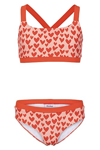 Fashy Mädchen Bikini mit Allover Herzen-Print