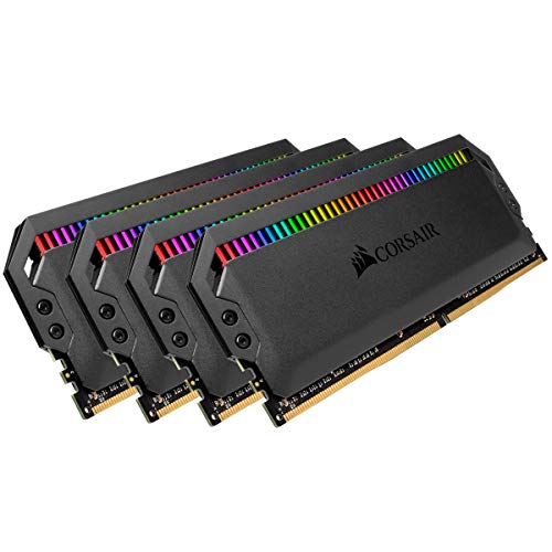 Corsair Dominator Platinum RGB 64 GB (4 x 16 GB) DDR4 3600 (PC4-28800) Speicher optimiert C16 1,35 V AMD - Schwarz