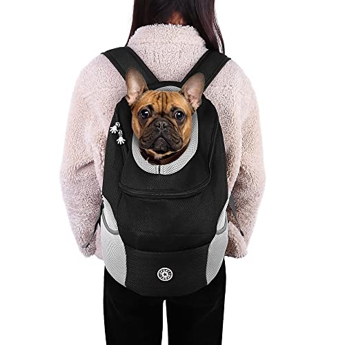 MiOYOOW Hunderucksack Haustier Reisetaschen Hund Katze Tasche atmungsaktives Oberseite offen für Reisen Wandern Outdoor