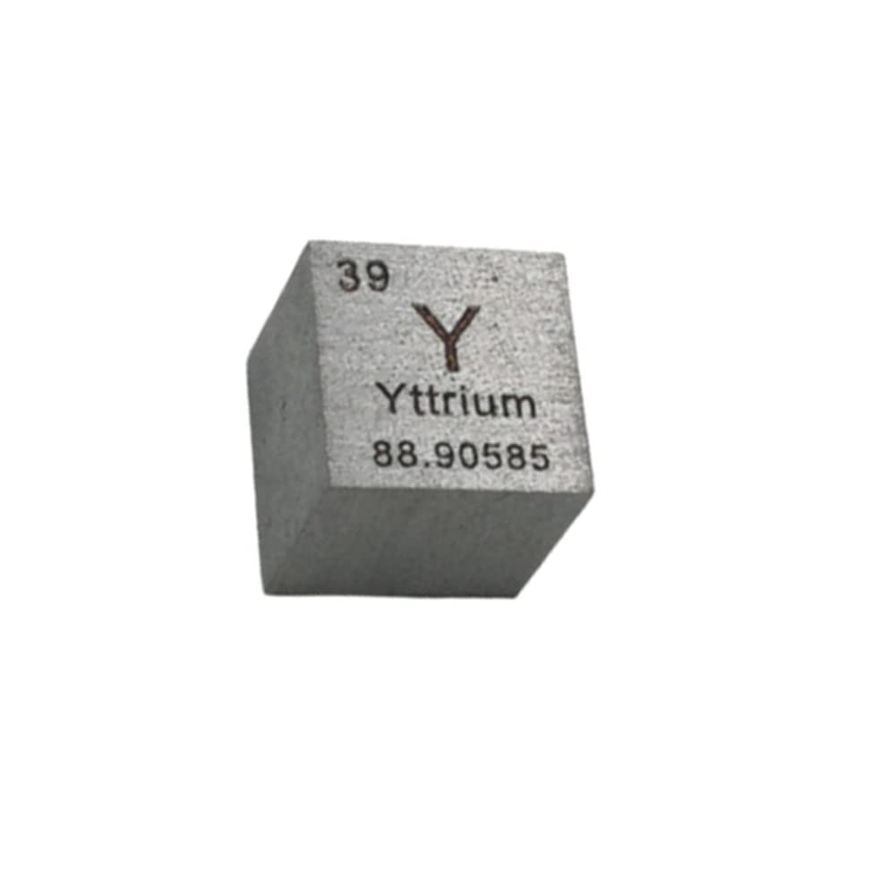 Jonoisax Metall-Yttrium-Würfel 10 mm 0,39 Zoll im Block 99,99% Reinheit für Metallsammelelement