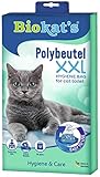 Biokat's Polybeutel XXL - Hygienebeutel zur Auslage in der Katzentoilette für einfachen Wechsel der Katzenstreu - 12er Multi-Pack (12 x 12 Beutel)