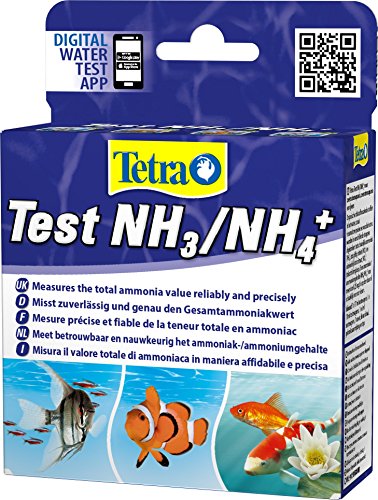 Tetra Test NH3/NH4 (Ammoniak) - Wassertest für Süßwasser-Aquarien, Meerwasser-Aquarien und Gartenteiche, misst zuverlässig und genau den Ammonikawert