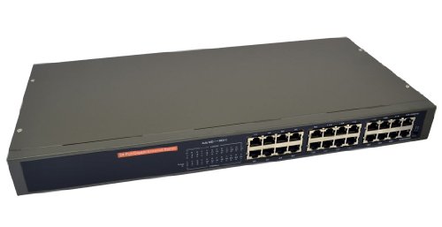 kenable Newlink 24 Port Gigabit Unmanaged Ethernet Netzwerk Rack Montage Umschalter [Cat6-24 Port]