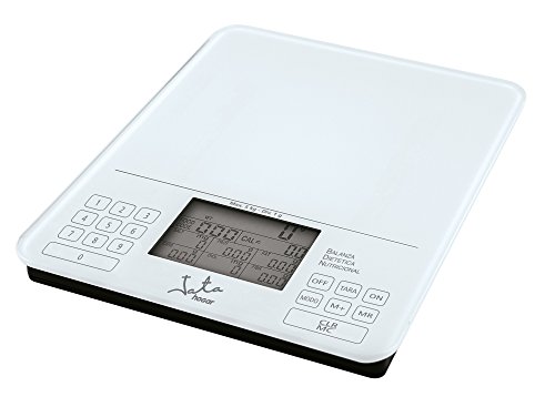 Jata Mod. 790 Tisch Rechteck elektronische Küchenwaage weiß