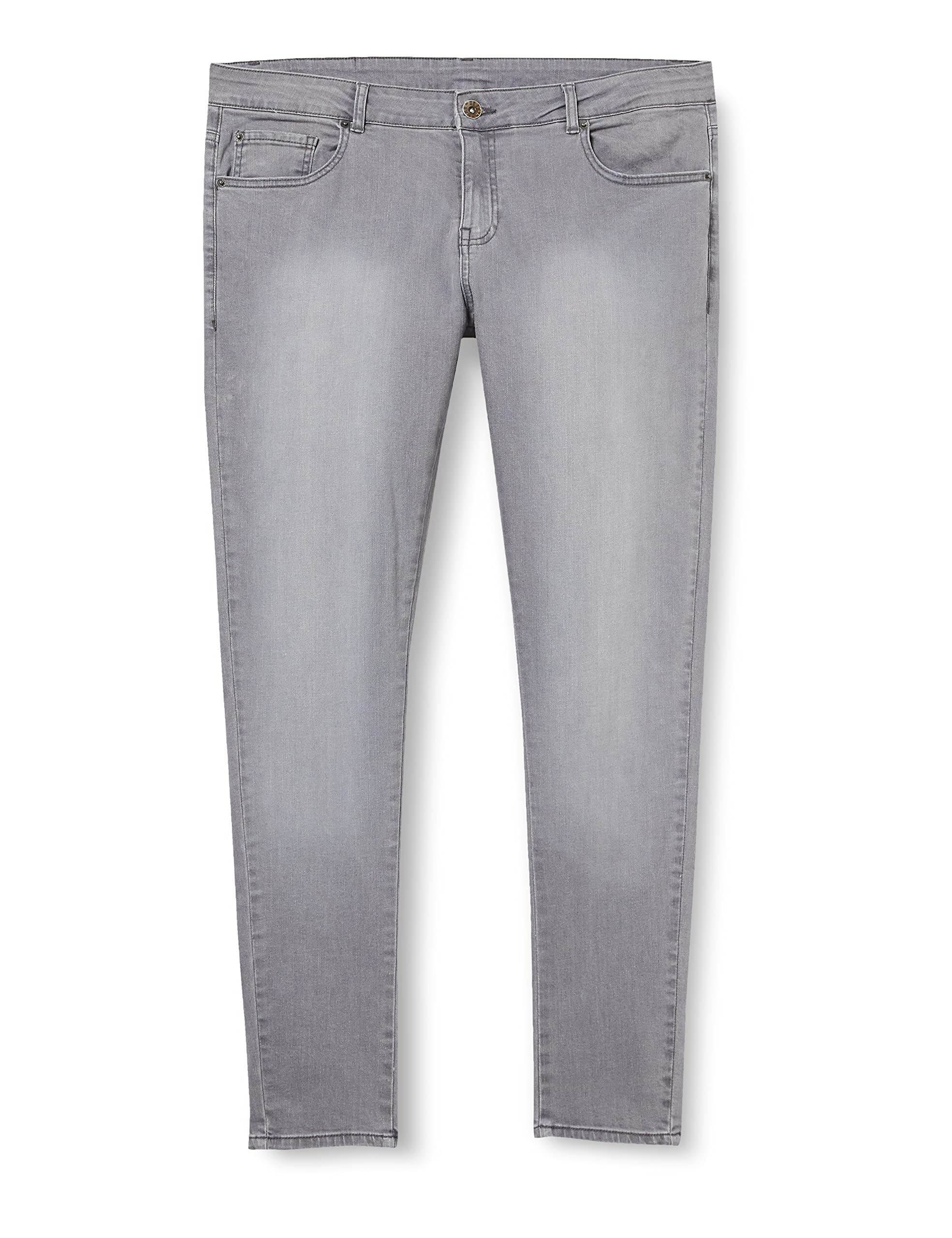 Enzo Herren EZ326 Jeans, Grau, Grau, 32W/40L