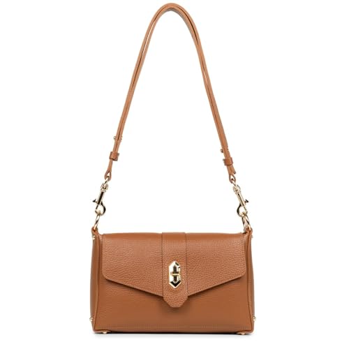 Lancaster Foulonne Double Schultertasche Camel