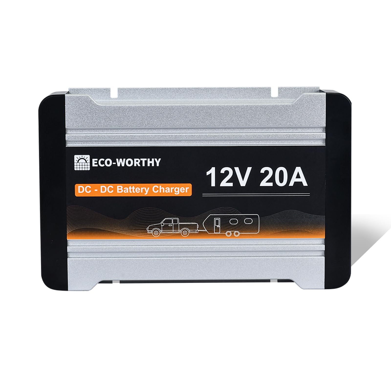 ECO-WORTHY Ladebooster 12V 20A DC-DC Batterieladegerät für LiFePO4 Batterie,Gel, AGM,Ladebooster für Wohnmobilen, Wohnwagen