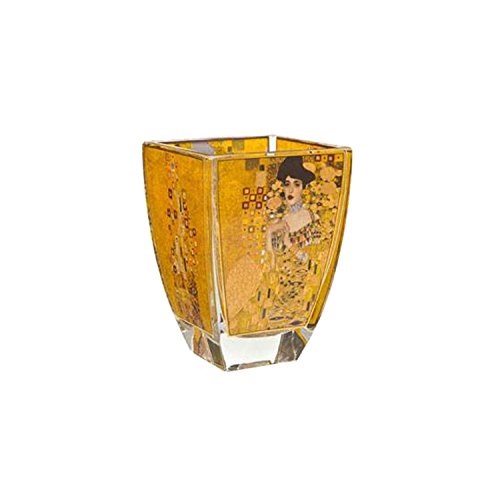 Goebel Adele Bloch Bauer Teelicht Artis Orbis aus Glas in der Farbe Gold, Höhe: 11cm, 66-900-97-8