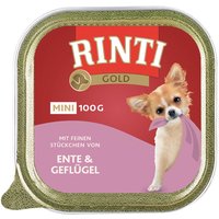 Sparpaket RINTI Gold Mini 48 x 100 g - Ente & Geflügel