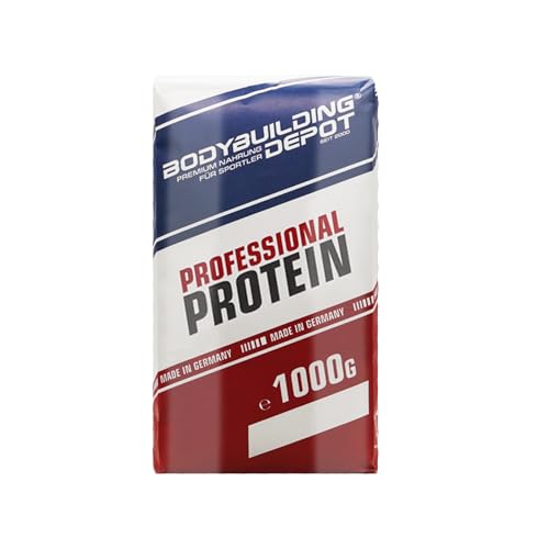 Bodybuilding Depot® Professional Mehrkomponenten Protein Pulver, 89% Proteingehalt, hohe biologische Wertigkeit, 1kg (Neutral)