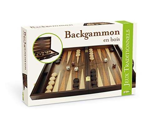Smir Backgammon Nussbaum mit Griff, 130007146, Holz