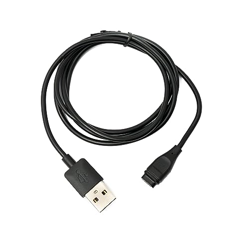 System-S USB 2.0 Kabel 100 cm Ladekabel für Coros Pace2, Apex Pro 42, Vertix 2 in Schwarz
