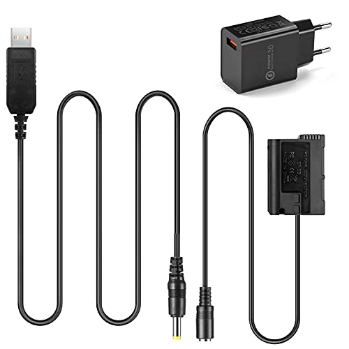 PRO USB-Kabel + QC3.0 Adapter + MB-D15 Dummy-Batterie EP-5B DC-Koppler für Nikon Z6 Z7 V1 D850 D810 D810A D800E D750 D610 D600 D500