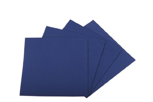 Quicky Airlaid-Servietten, 1 lagig, blau , 40 x 40 cm 1/4 Falz, 4er Pack (4 x 50 Stück)