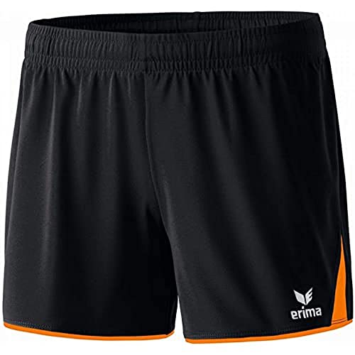 Erima Damen Classic 5-C Shorts, schwarz/orange, 42